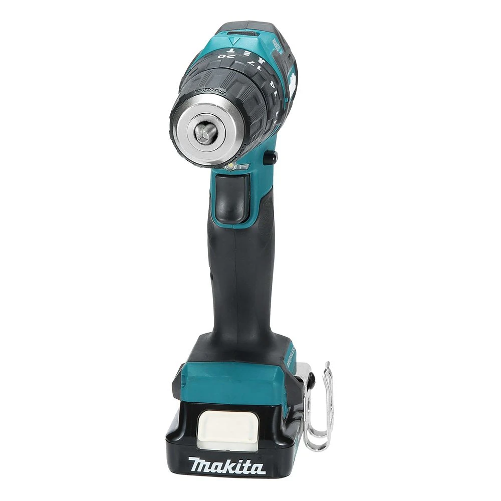 Аккумуляторная ударная дрель-шуруповерт Makita, 12 В, 35 Нм, 1500 об/мин, 22500 уд/мин, с 2 АКБ 2 Ач и ЗУ, в кейсе, HP332DWAE