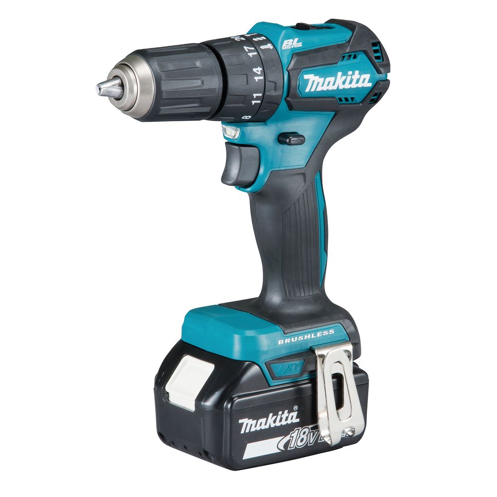 Набор Makita DLX2221ST: ударная дрель-шуруповерт, компактный ударный шуруповерт, 2 АКБ и ЗУ в кейсе