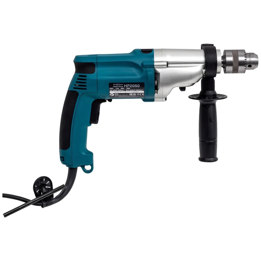 Ударная дрель Makita HP2050, 720 Вт, 2900 об/мин