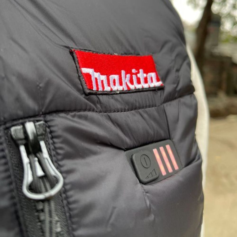 Аккумуляторный жилет Makita с подогревом, 10.8В/18В, L, без АКБ и ЗУ, CV101DZL