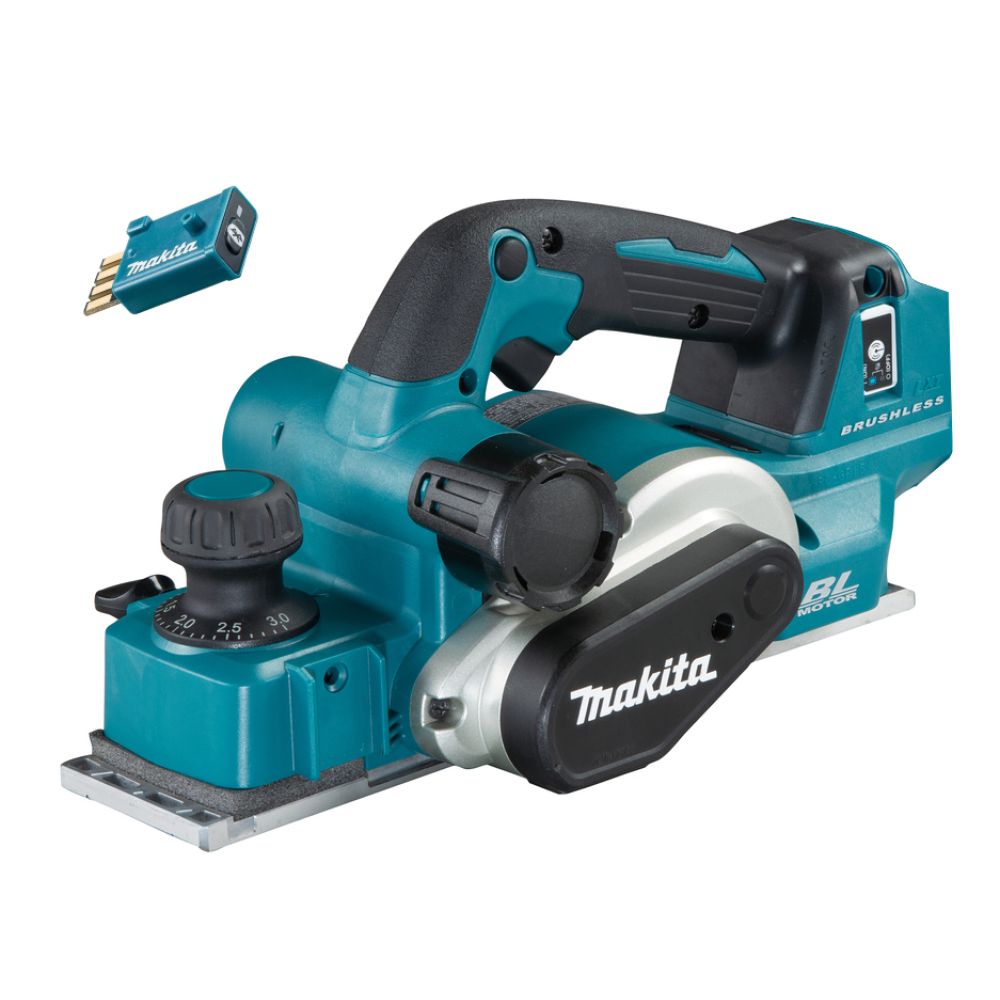 Набор Makita: аккумуляторный рубанок DKP181ZU, 18 В, без АКБ и ЗУ + рюкзак PGH-190100, PT1039