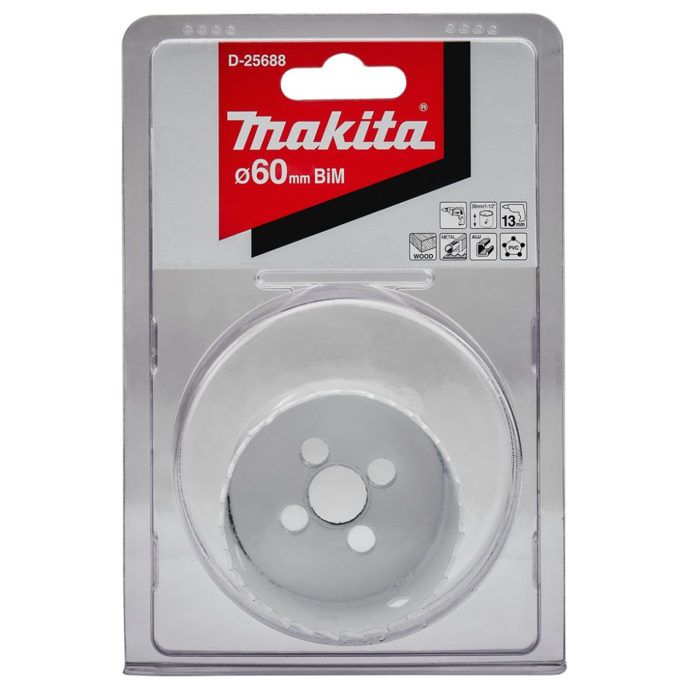 Коронка биметаллическая Makita 60х38 мм, D-25688