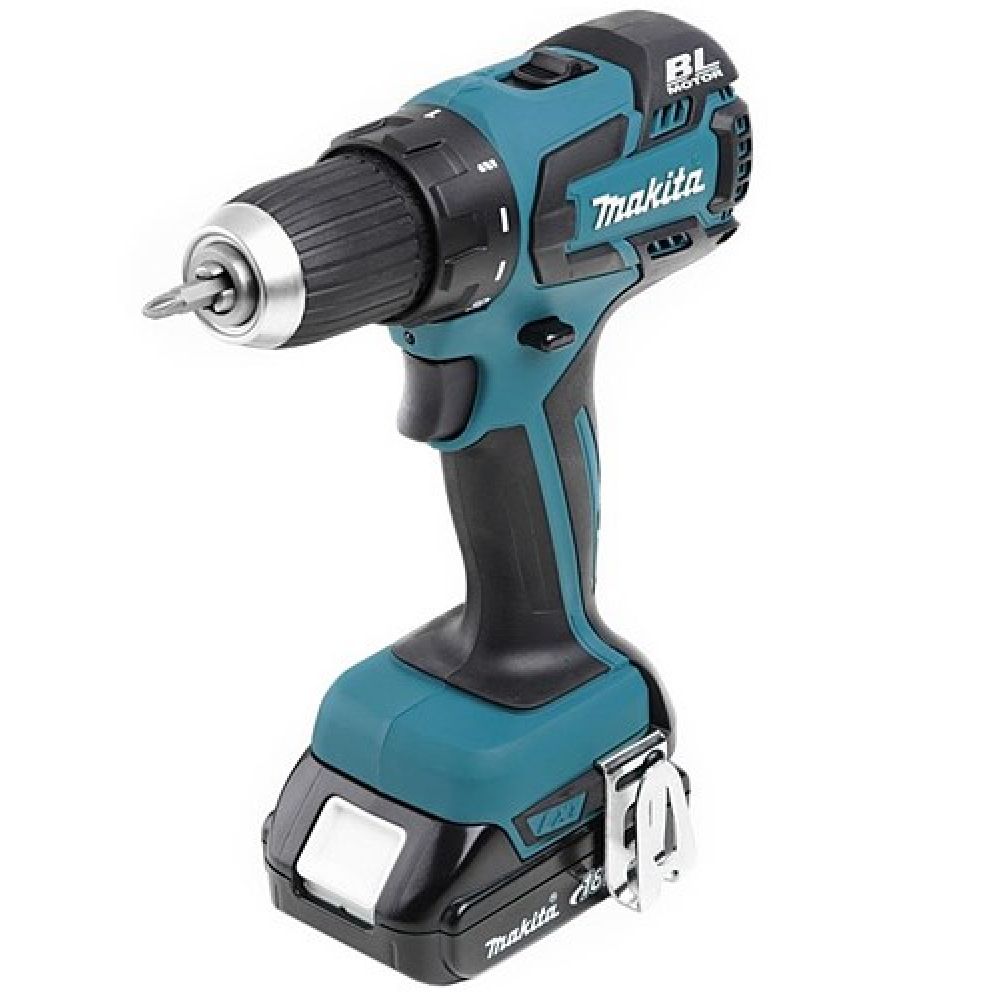 Аккумуляторная ударная дрель-шуруповерт Makita DHP485SYE, 18 В, 1900 об/мин, 28500 уд/мин, с 2 АКБ 1.5 Ач и ЗУ, в кейсе