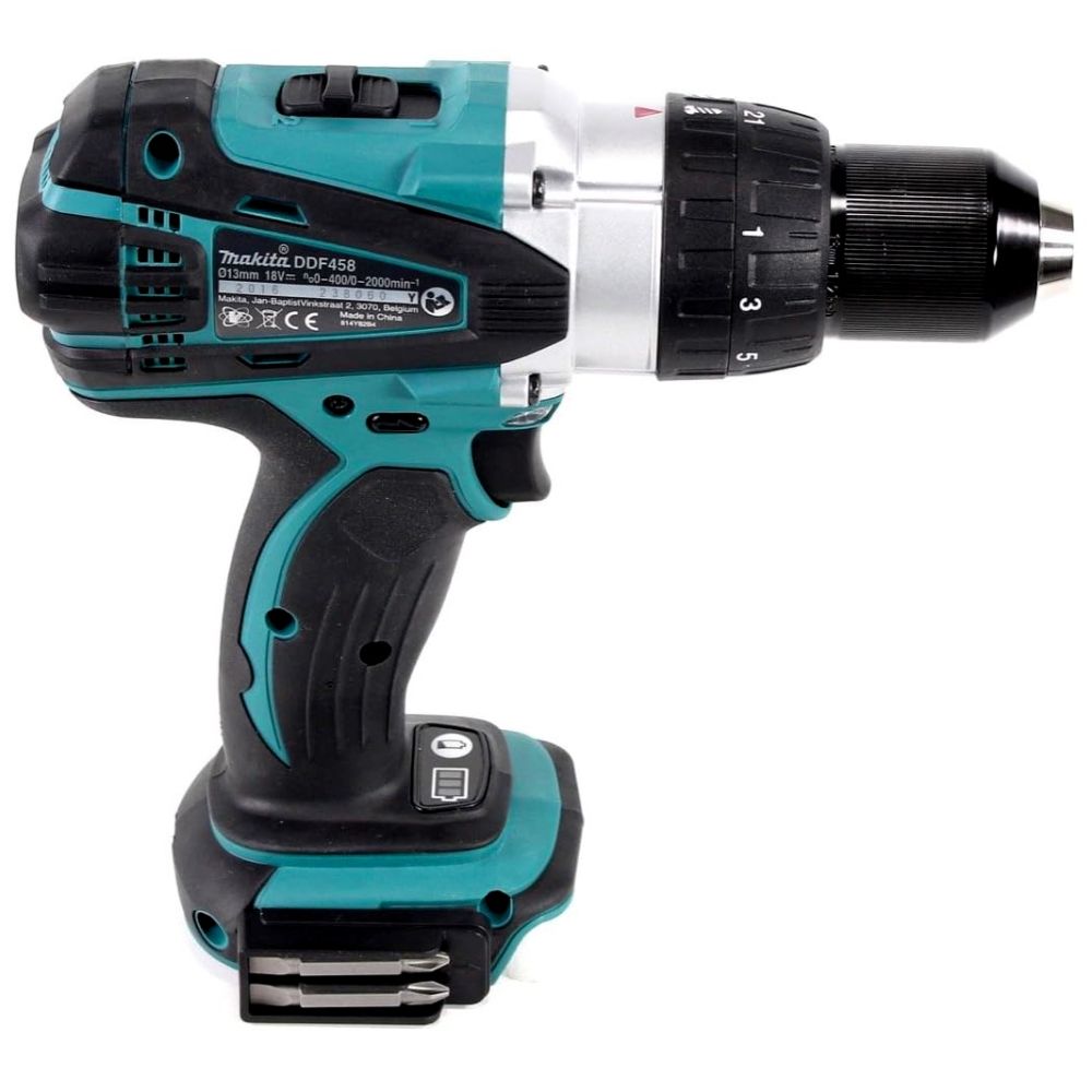 Аккумуляторная дрель-шуруповерт Makita DDF458, 18 В, 2000 об/мин, без АКБ и ЗУ (DDF458Z)