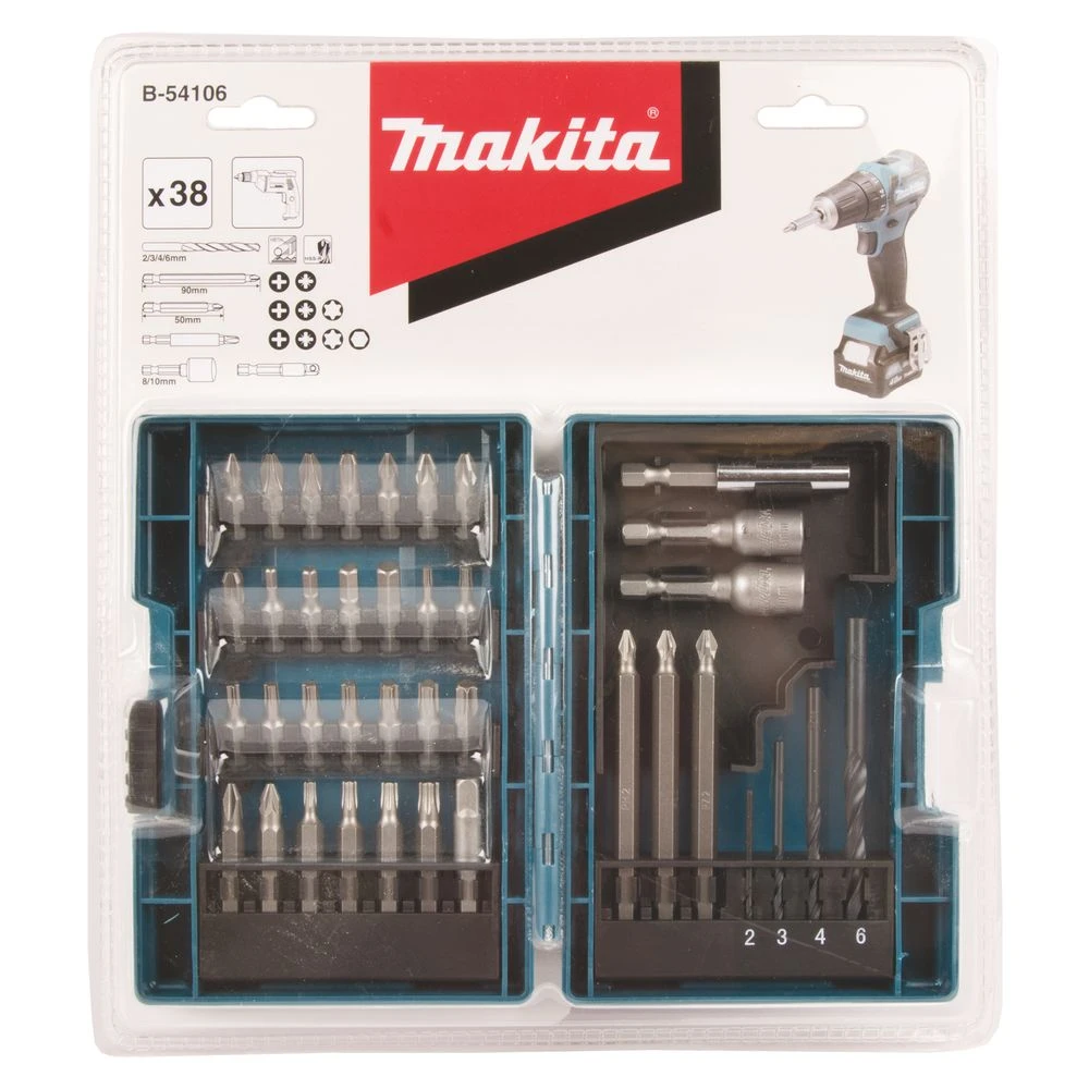 Наборы насадок Makita, 38 предметов, B-54106