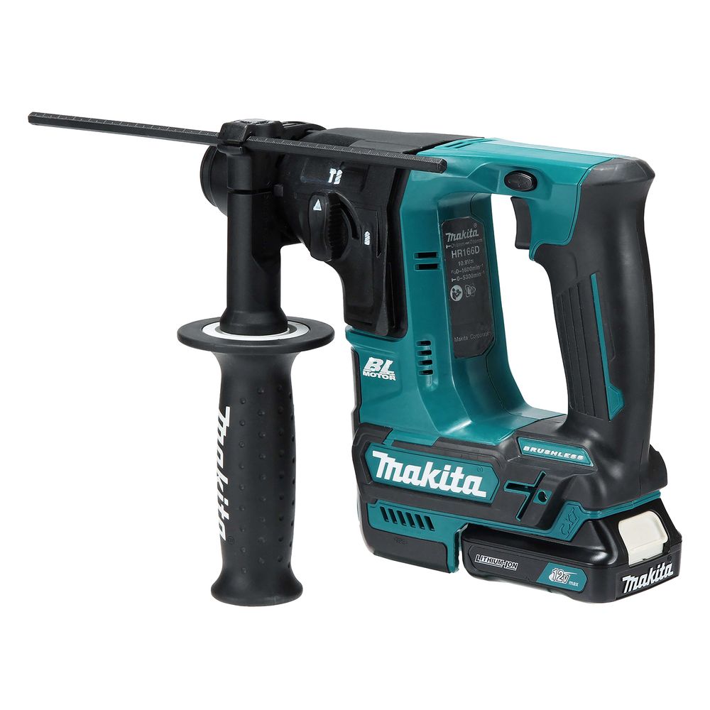 Аккумуляторный перфоратор Makita SDS-PLUS, 10.8В, 16 мм, 1,1 Дж, кейс, HR166DWAJ