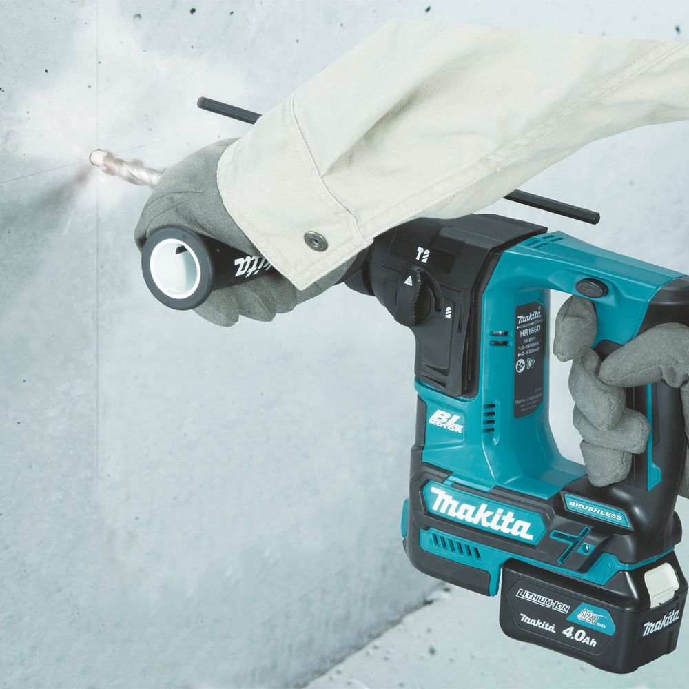 Аккумуляторный перфоратор Makita SDS-PLUS, 10.8В, 16 мм, 1,1 Дж, кейс, HR166DWAJ