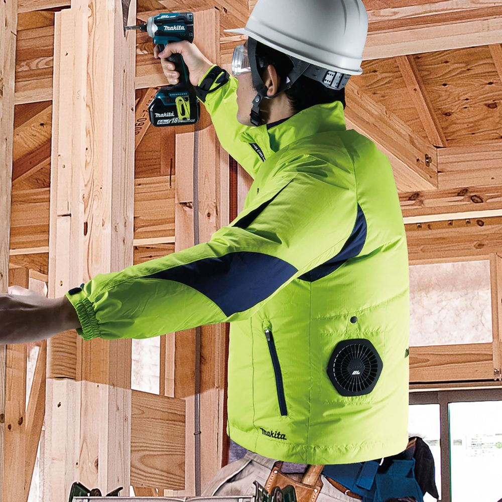 Аккумуляторная куртка Makita с охлаждением LXT, 14.4В/18В, 2XL, без АКБ и З/У, DFJ212Z2XL