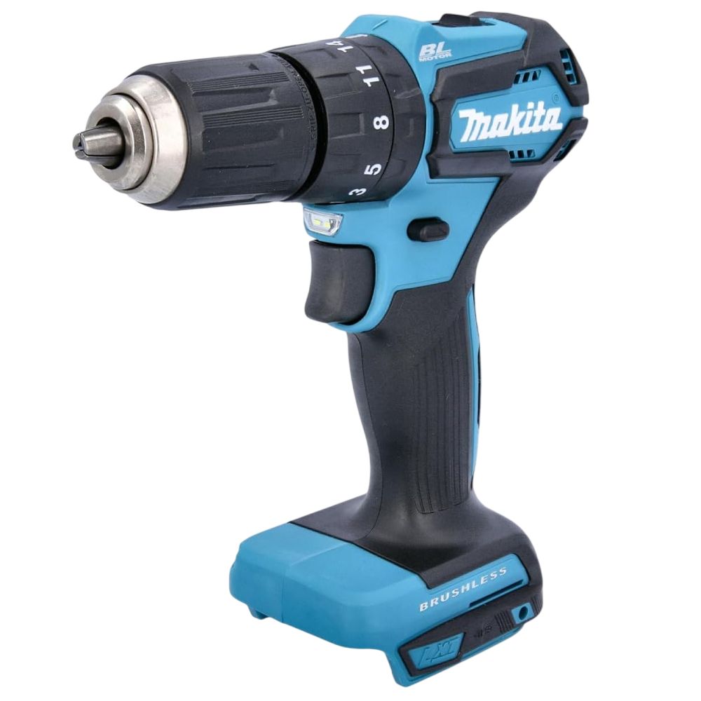 Аккумуляторная ударная дрель-шуруповерт Makita DHP483ZJ, 18 В, 1700 об/мин, 25500 уд/мин, без АКБ и ЗУ, в кейсе