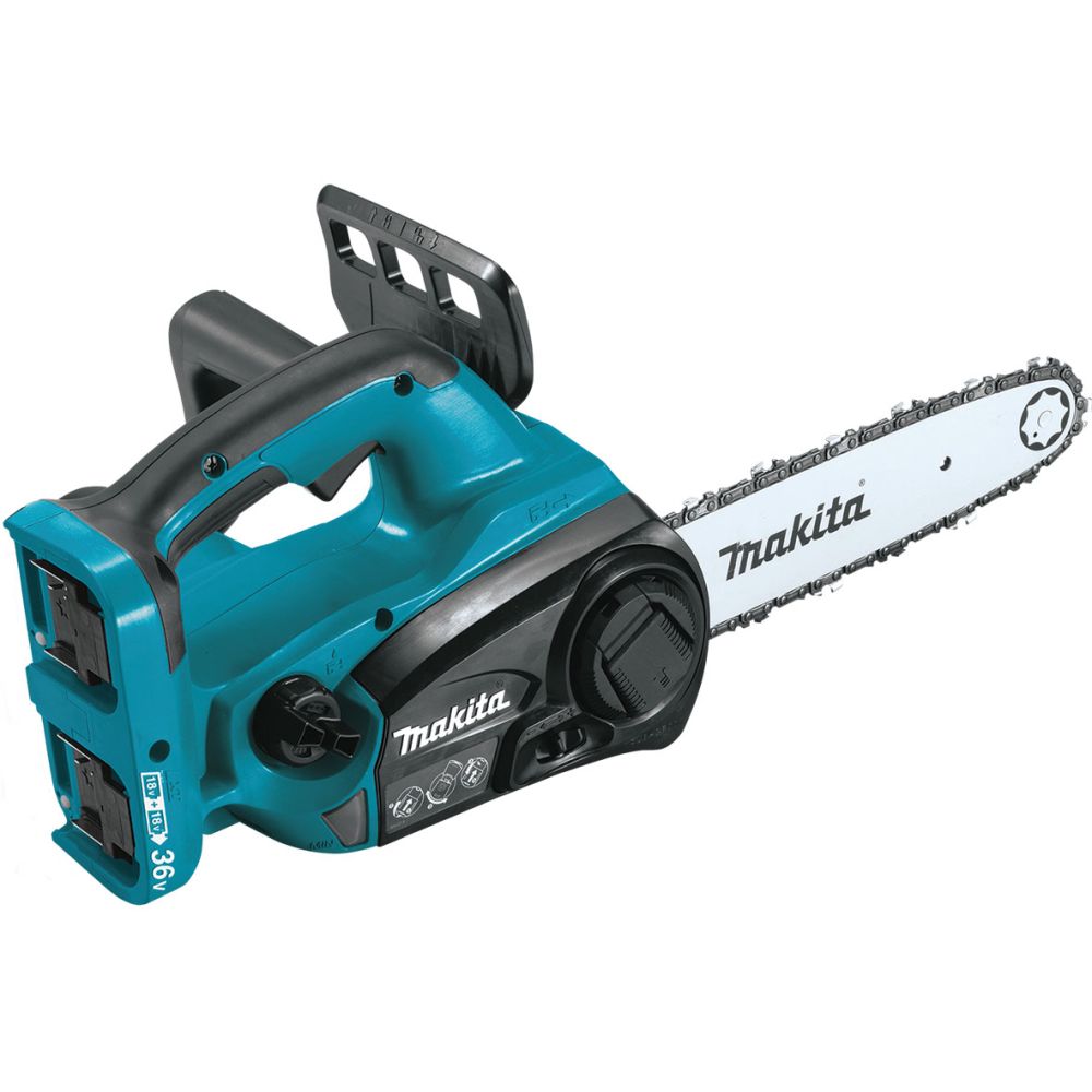 Аккумуляторный набор садовой техники Makita, 18 В: триммер DUR368 + цепная пила DUC302, с 2 АКБ 3 Ач и ЗУ