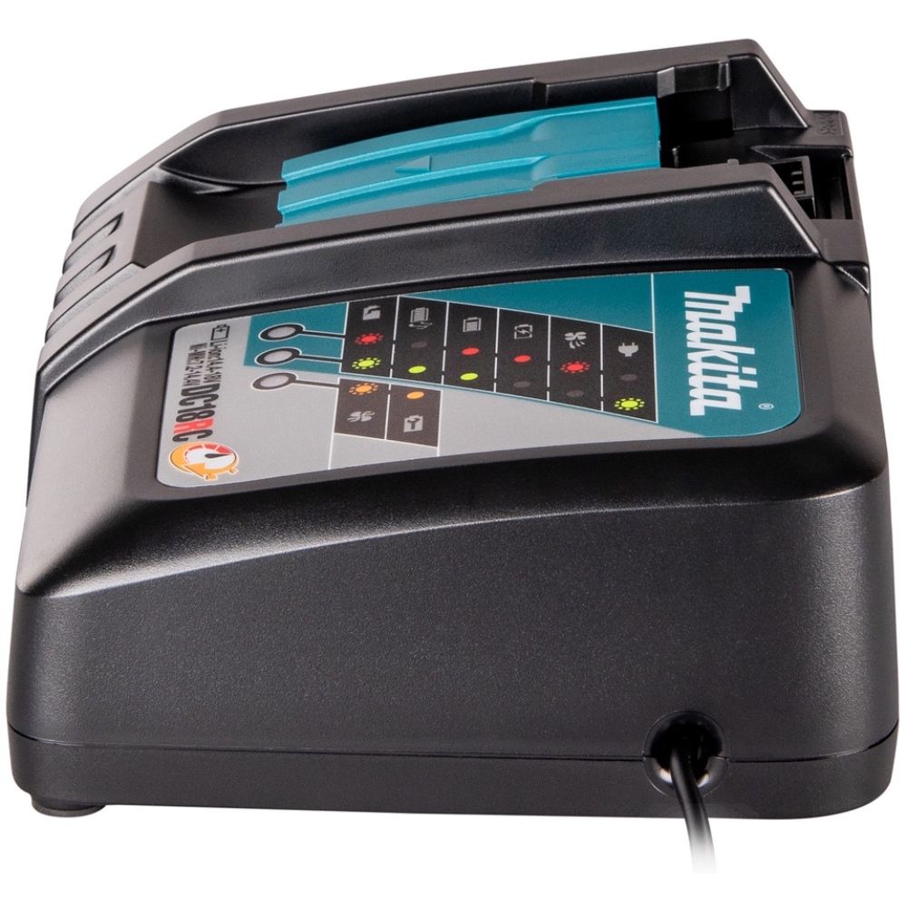 Быстрое зарядное устройство Makita DC18RC, 7.2/9.6/12/14.4/18 В, 9 А (630C82-2)