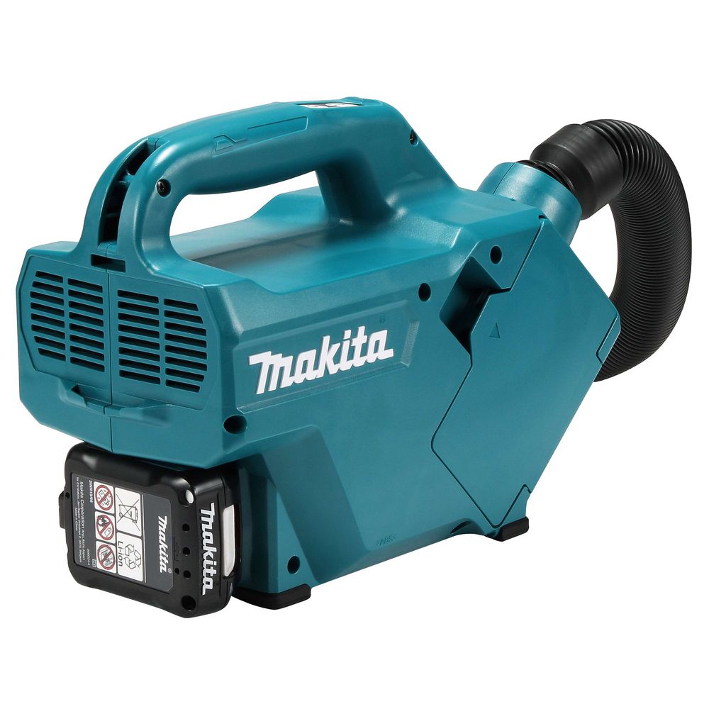 Набор: аккумуляторный пылесос Makita CL121DZ + аккумулятор Makita BL1021B (CXT 12В, 2 Ач) + зарядное устройство  Makita DC10WD (Li-Ion CXT, 10,8-12В)