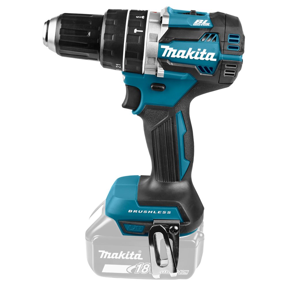 Ударная дрель-шуруповерт Makita DHP484Z/U, 18 В, 2000 об/мин, без АКБ и ЗУ (УЦЕНЕННЫЙ ТОВАР)