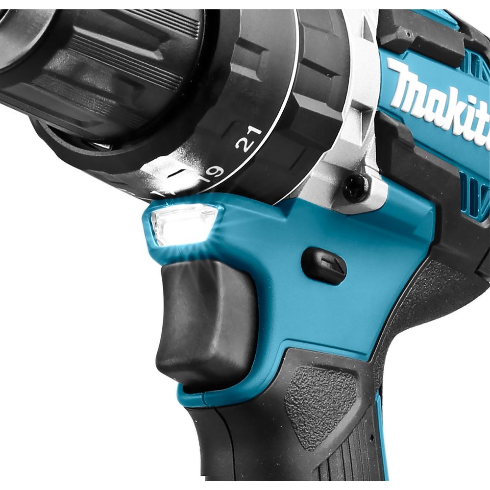 Ударная дрель-шуруповерт Makita DHP484Z/U, 18 В, 2000 об/мин, без АКБ и ЗУ (УЦЕНЕННЫЙ ТОВАР)