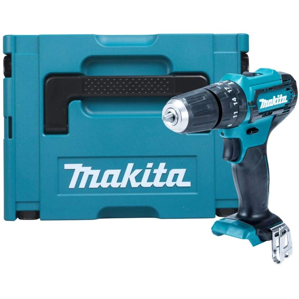 Аккумуляторная ударная дрель-шуруповерт Makita HP333DZJ, 12 В, 1700 об/мин, 25500 уд/мин, без АКБ и ЗУ, в кейсе MakPac