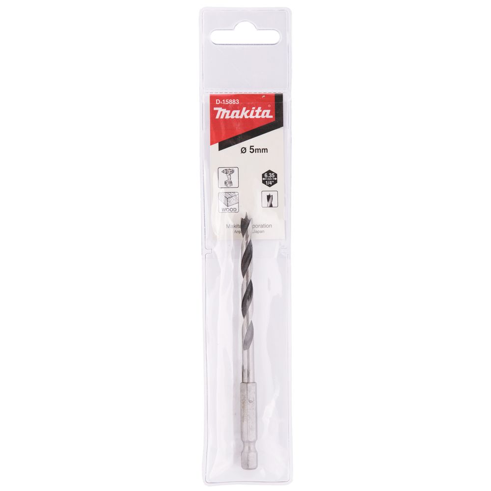 Сверло Makita по дереву 5x57x103, 1/4", D-15883