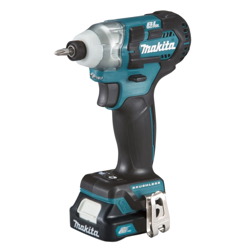 Аккумуляторный ударный шуруповерт Makita TD111DWAE, 12 В, , 3900 уд/мин, с 2 АКБ 2 Ач и ЗУ, в кейсе