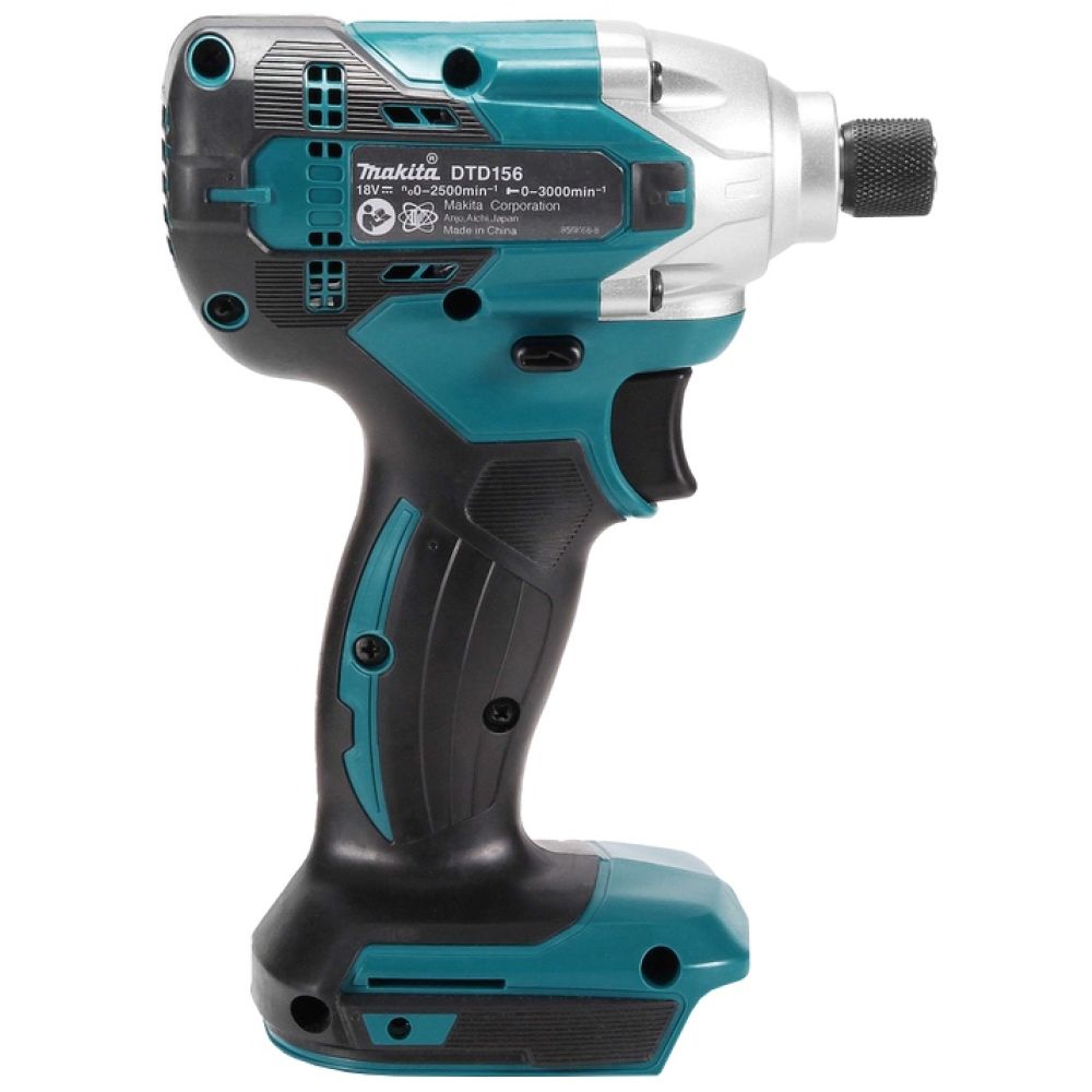 Аккумуляторный ударный шуруповерт Makita DTD156Z, 18 В, 155 Нм, 3000 уд/мин, без АКБ и ЗУ