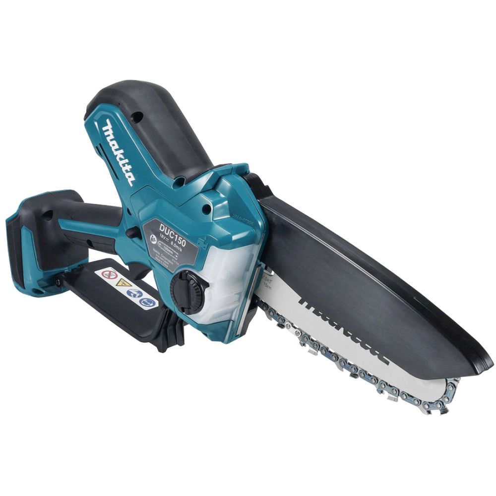 Аккумуляторный набор садовой техники Makita, 18 В: цепная пила DUC150 + триммер DUR190U, с АКБ 3 Ач и ЗУ
