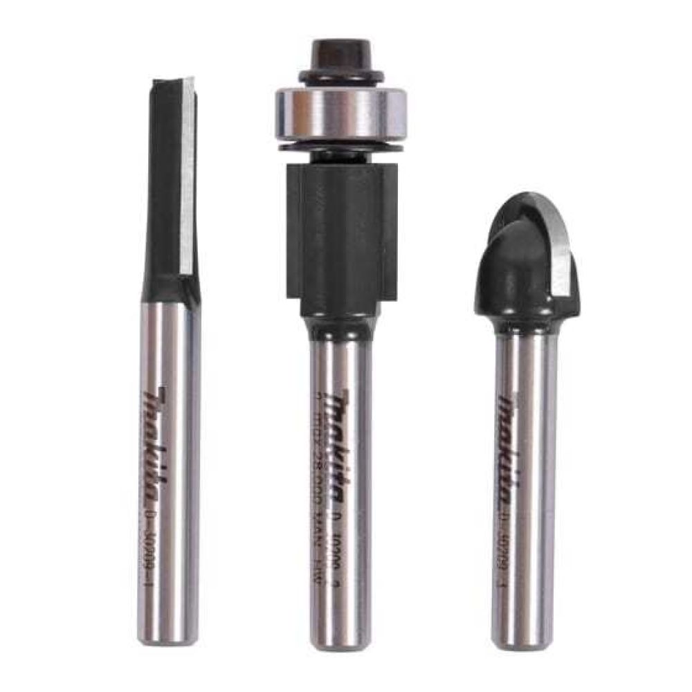 Набор фрез Makita 3 шт. (хвостовик 6 мм), D-70459