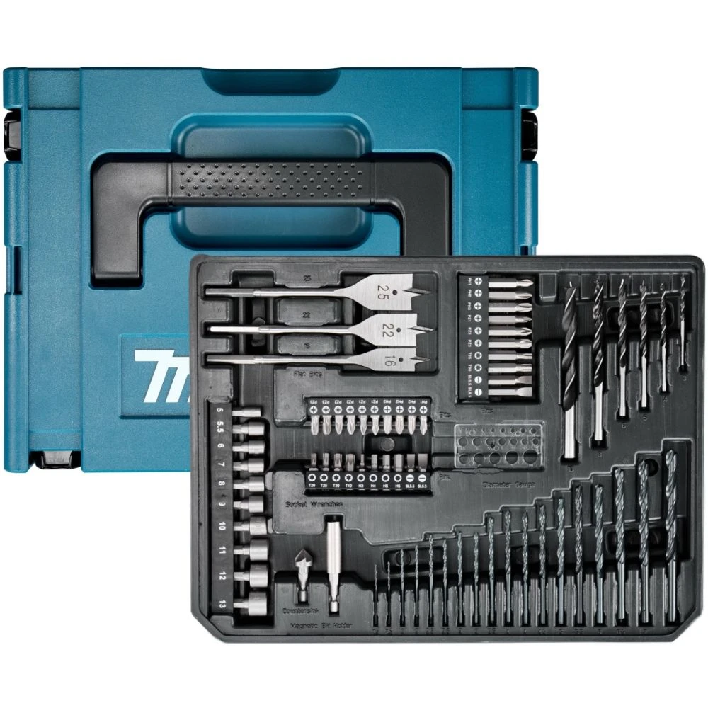 Набор оснастки Makita E-24907, 70 шт., в кейсе Makpac