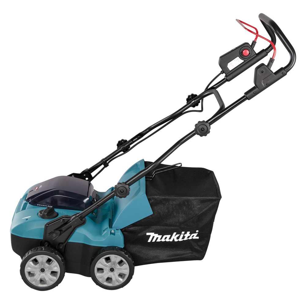 Аккумуляторный скарификатор-аэратор Makita UV001GM201, 40 В, 38 см, 50 л, с 2 АКБ 4 Ач и ЗУ