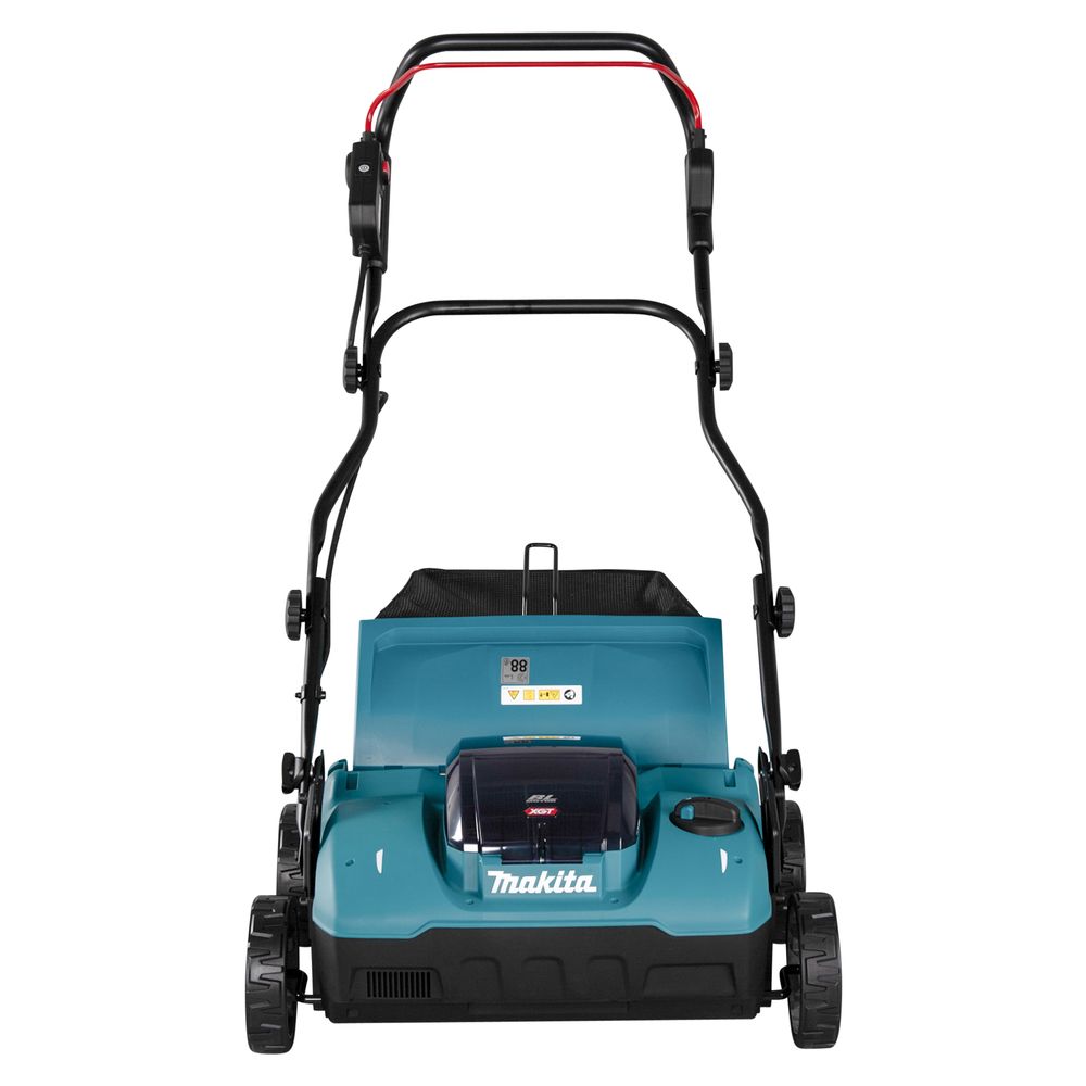 Аккумуляторный скарификатор-аэратор Makita UV001GM201, 40 В, 38 см, 50 л, с 2 АКБ 4 Ач и ЗУ
