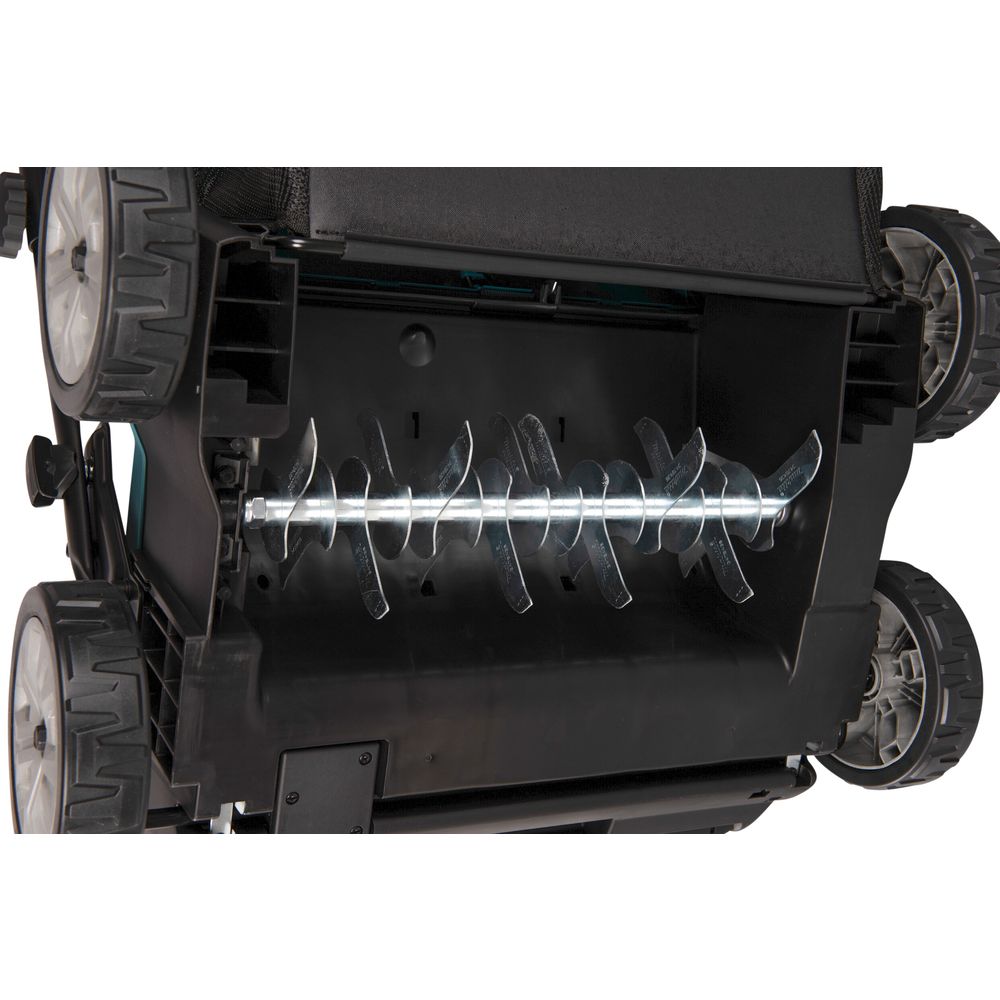 Аккумуляторный скарификатор-аэратор Makita UV001GM201, 40 В, 38 см, 50 л, с 2 АКБ 4 Ач и ЗУ