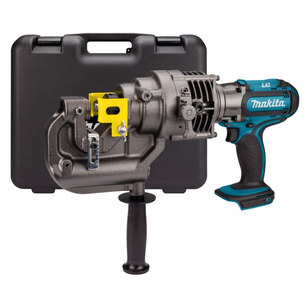 Аккумуляторный гидравлический дырокол Makita, 18 В, без АКБ и ЗУ, в кейсе, DPP200ZK