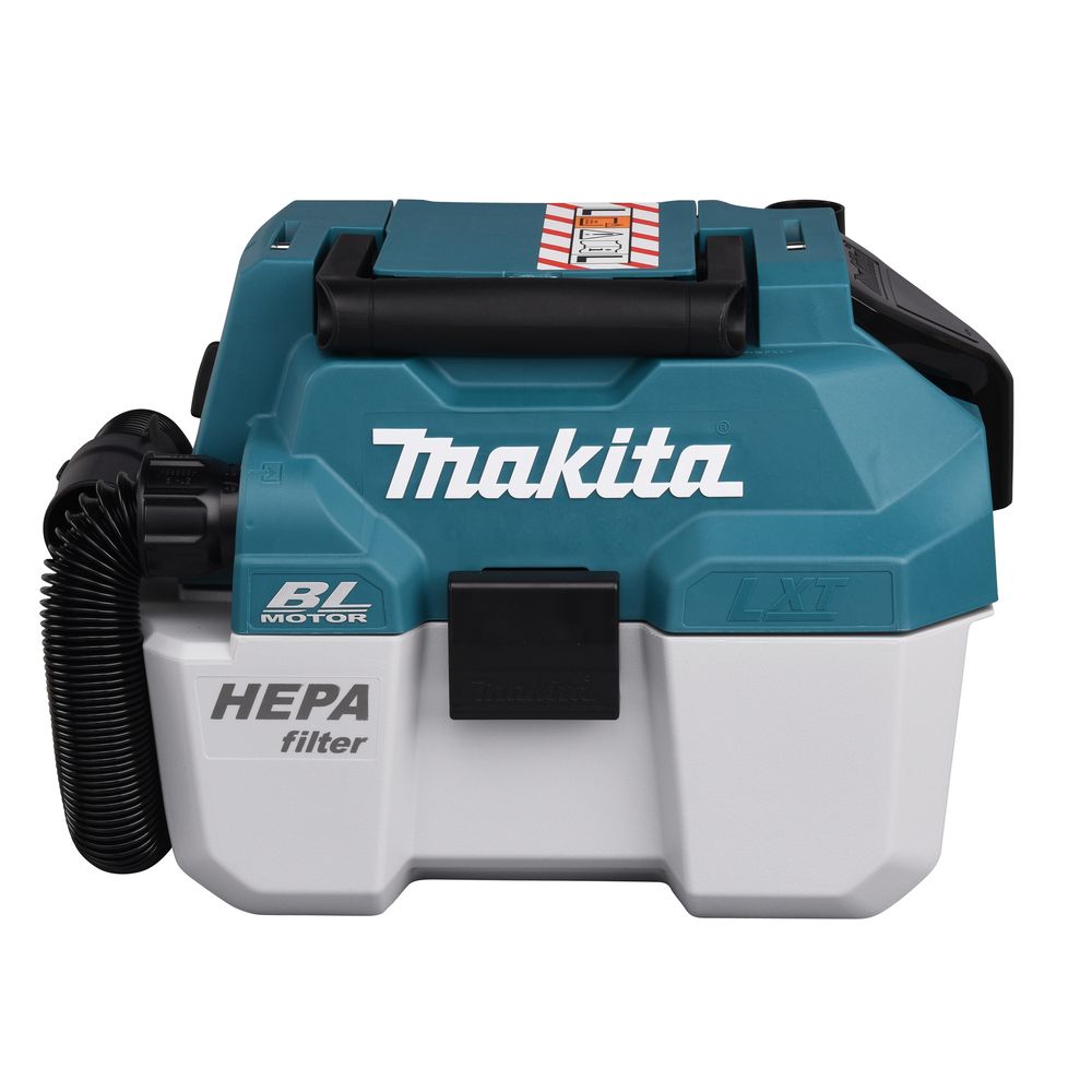 Набор: аккумуляторный пылесос Makita DVC750LZ, для сухой и влажной уборки + аккумулятор Makita BL1830B (LXT 18В, 3Ач) + зарядное устройство Makita DC18RC быстрое (LXT 18В)