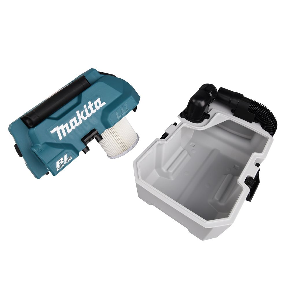 Набор: аккумуляторный пылесос Makita DVC750LZ, для сухой и влажной уборки + аккумулятор Makita BL1830B (LXT 18В, 3Ач) + зарядное устройство Makita DC18RC быстрое (LXT 18В)