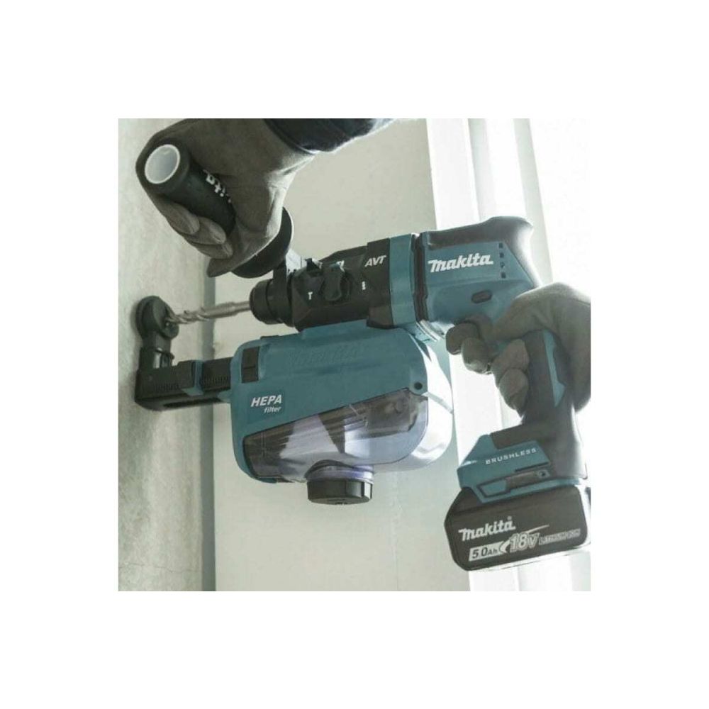 Аккумуляторный перфоратор Makita DHR182ZWJ, 18 В, 1.7 Дж, 5000 уд/мин, без АКБ и ЗУ, в кейсе