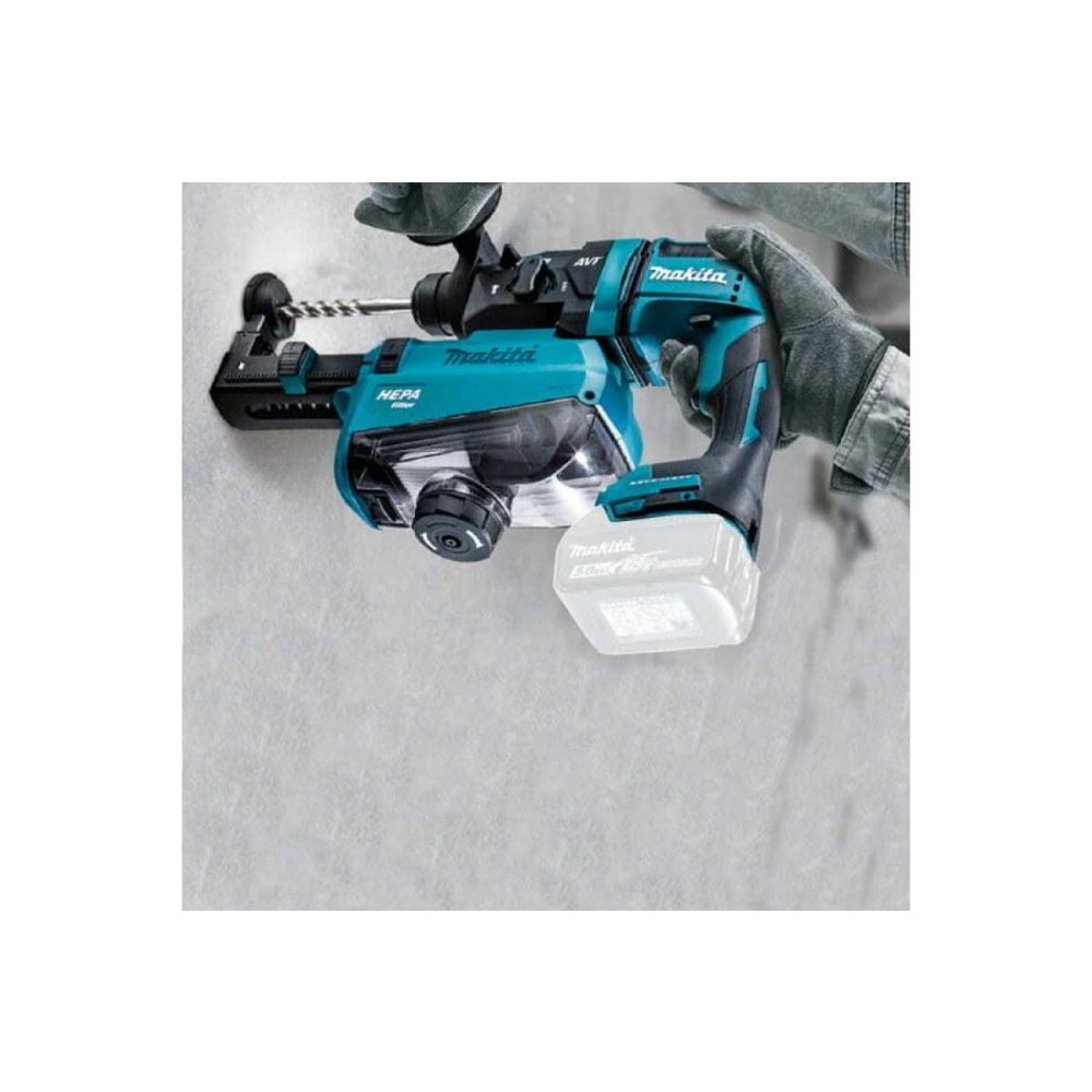 Аккумуляторный перфоратор Makita DHR182ZWJ, 18 В, 1.7 Дж, 5000 уд/мин, без АКБ и ЗУ, в кейсе