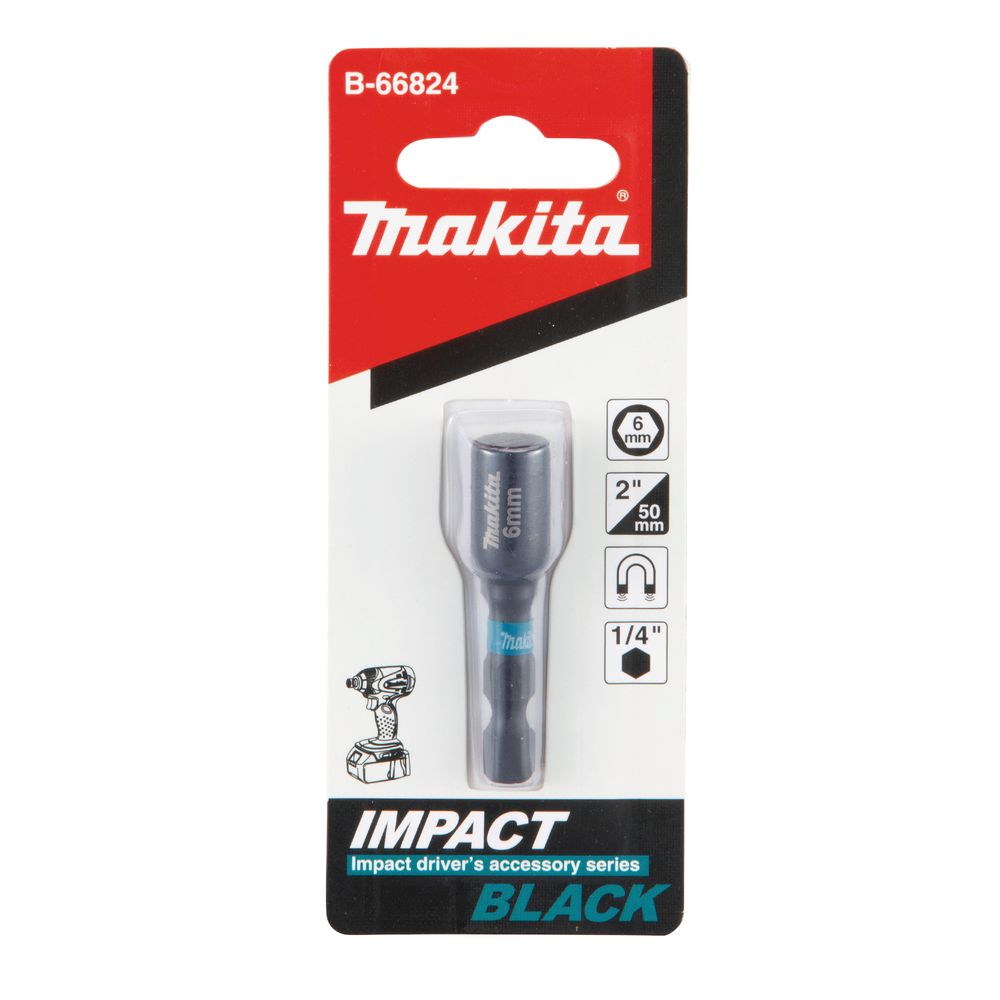 Магнитная торцовая головка Makita Impact Black 6x50, B-66824