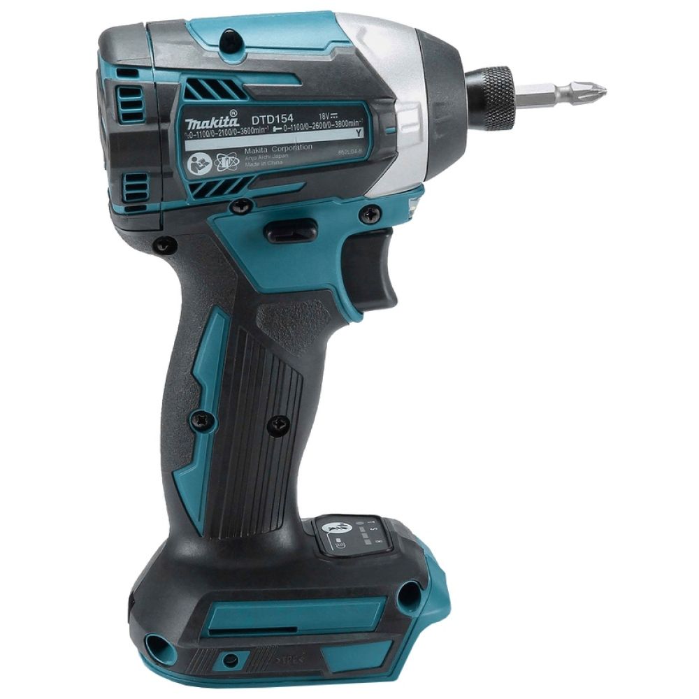 Аккумуляторный шуруповерт Makita DTD154RFE, 175 Нм, 3800 уд/мин, с 2 АКБ 3 Ач и ЗУ, в кейсе