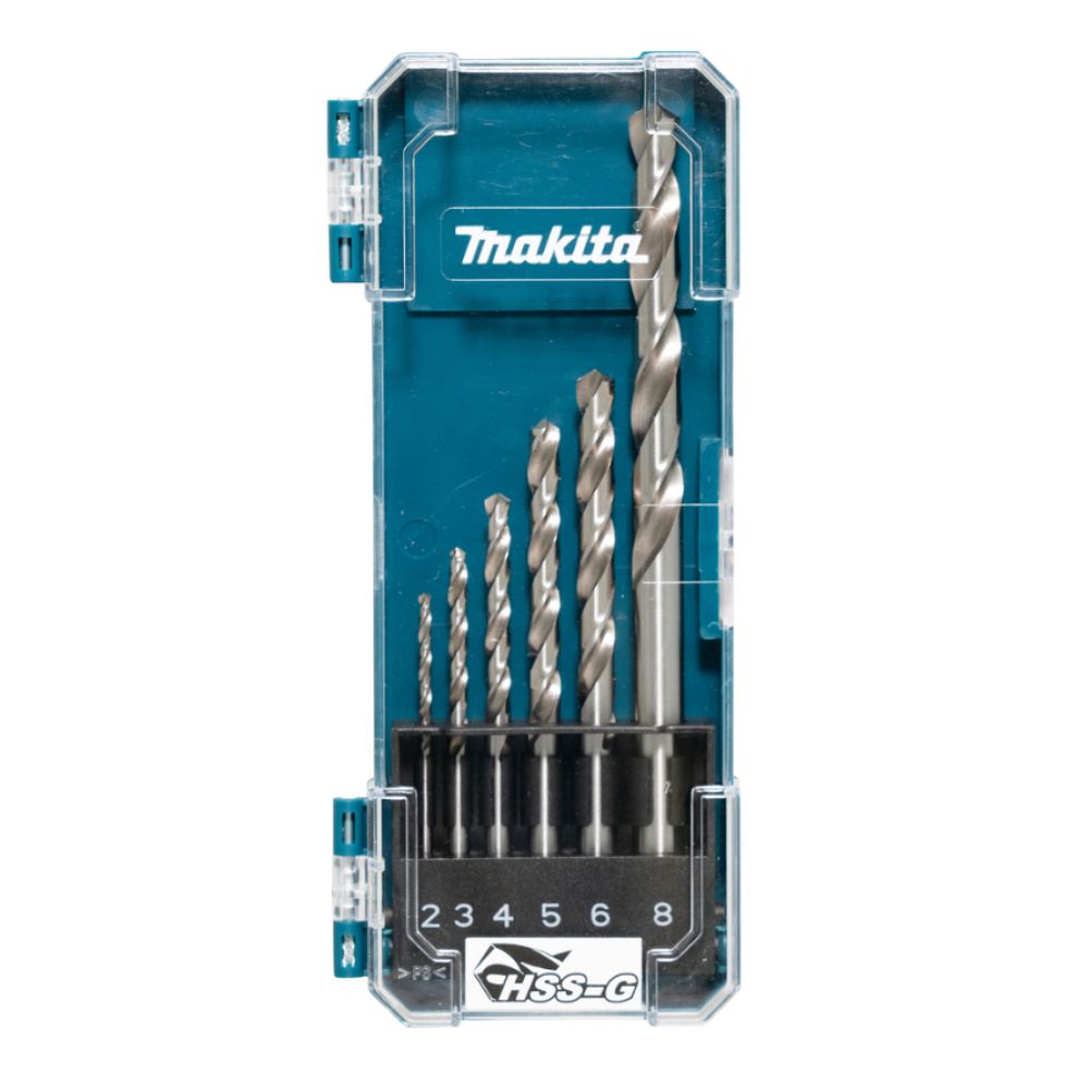 Набор сверл Makita D-75742 по металлу, 2/3/4/5/6/8 мм, 6 шт. (D-75742)