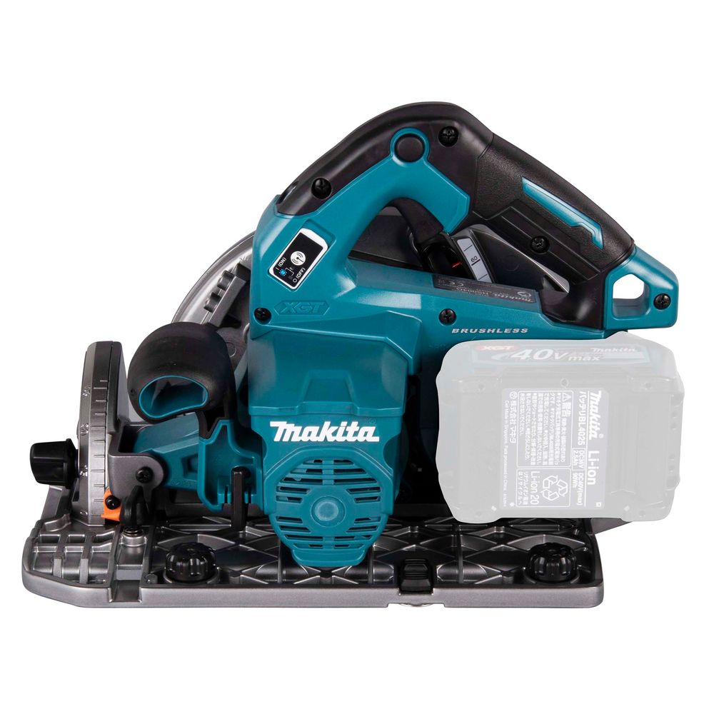 Набор Makita: 2 аккумуляторные дисковые пилы HS004GZ01, 190 мм, 6000 об/мин + аккумулятор BL4040, 40 В, 4 Ач + быстрое зарядное устройство DC40RA, PT978