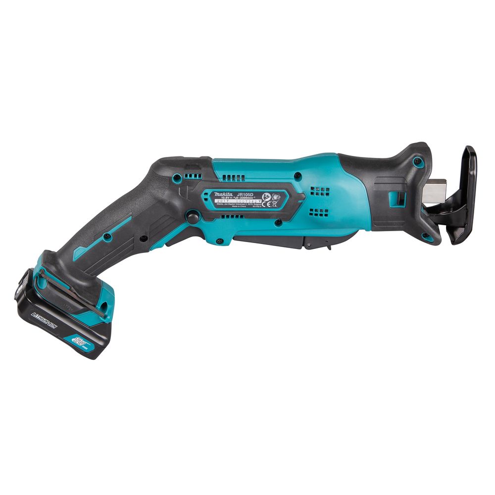Аккумуляторная сабельная пила Makita JR105DWAE, 10.8 В, 3300 ход/мин, 13 мм, с 2 АКБ 2 Ач и ЗУ, в кейсе