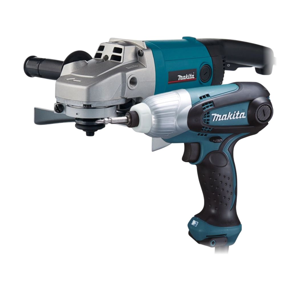 Набор электроинструмента Makita: угловая шлифмашина 9069 + ударный шуруповерт TD0101F (ACSET-52)