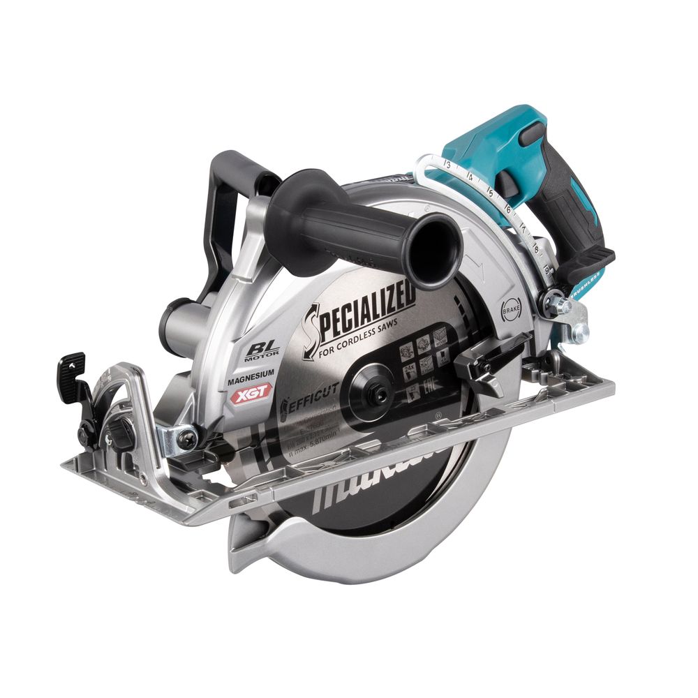 Набор Makita: 2 aккумуляторные дисковые пилы RS002GZ, 260 мм, 4000 об/мин + аккумулятор BL4040, 40 В, 4 Ач + быстрое зарядное устройство DC40RA, PT987