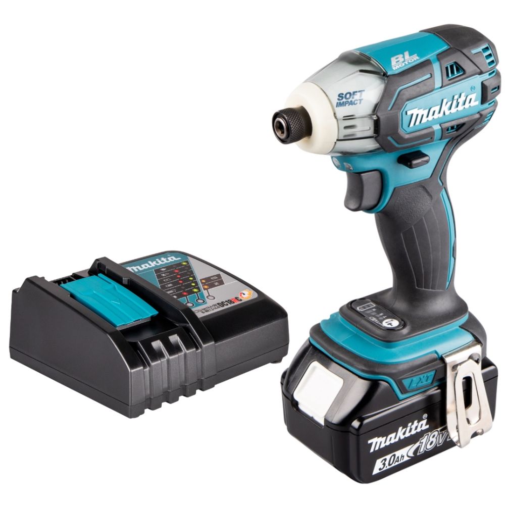 Аккумуляторный масляный шуруповерт Makita DTS141, 18 В, 40 Нм, 2700 уд/мин, с АКБ 3 Ач и ЗУ (DTS141P1Z)