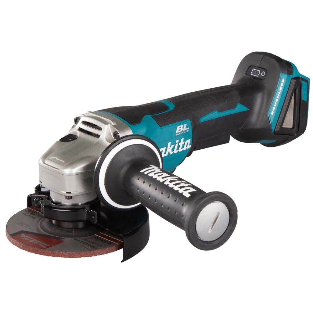 Аккумуляторная угловая шлифмашина Makita DGA508RME, 18 В, 125 мм, 8500 об/мин, с 2 АКБ 4 Ач и ЗУ, в кейсе