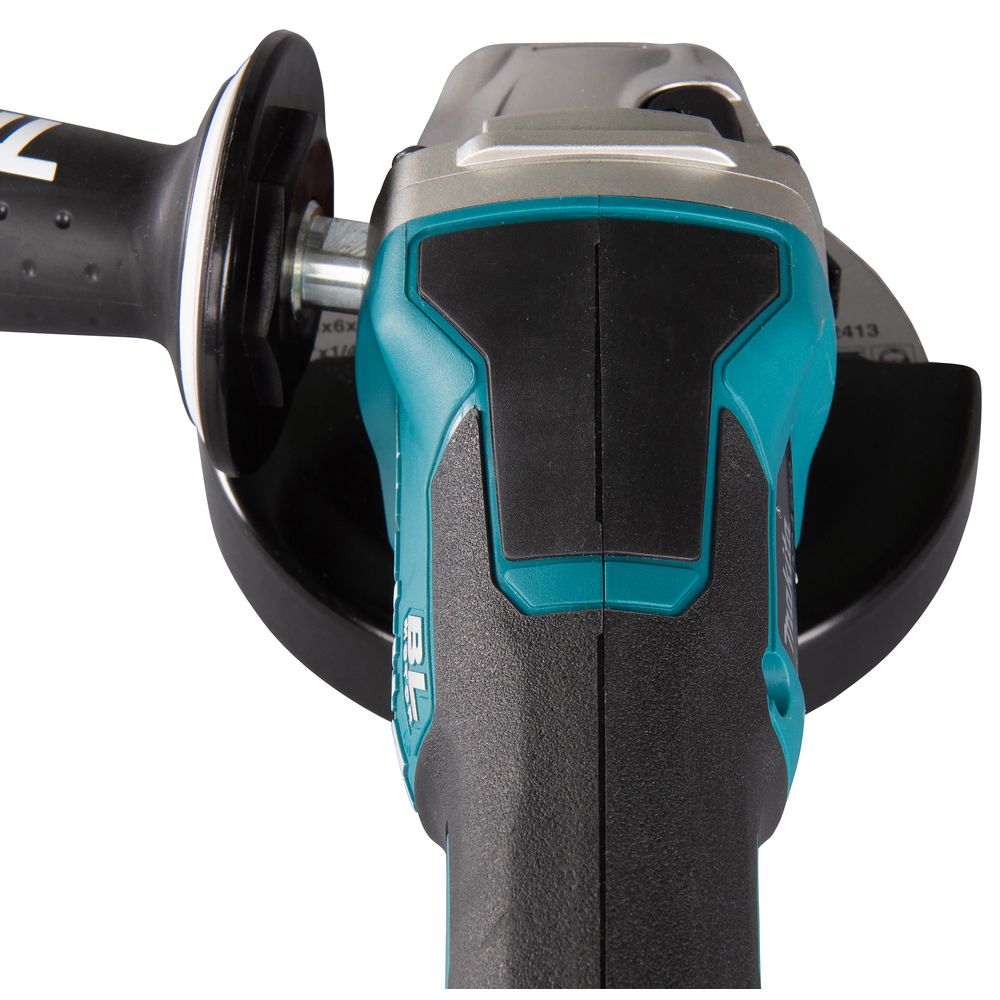Аккумуляторная угловая шлифмашина Makita DGA508RME, 18 В, 125 мм, 8500 об/мин, с 2 АКБ 4 Ач и ЗУ, в кейсе