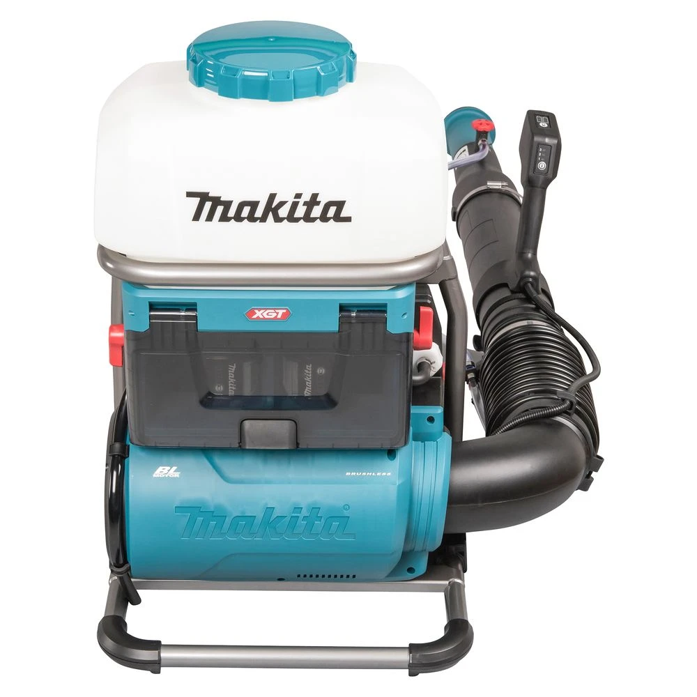 Аккумуляторный ранцевый опрыскиватель Makita PM001GT202, 40 В, 15 л, 14,3 м³/мин, с 2 АКБ 5 Ач и ЗУ