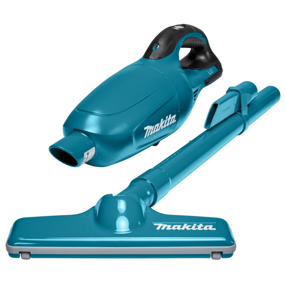Аккумуляторный строительный пылесос Makita DCL181FZ, 18 В, 0.65 л, без АКБ и ЗУ, с комплектом аксессуаров