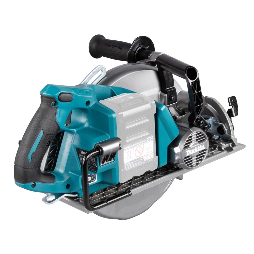 Набор Makita: 2 aккумуляторные дисковые пилы RS002GZ, 260 мм, 4000 об/мин + аккумулятор BL4040, 40 В, 4 Ач + быстрое зарядное устройство DC40RA, PT987