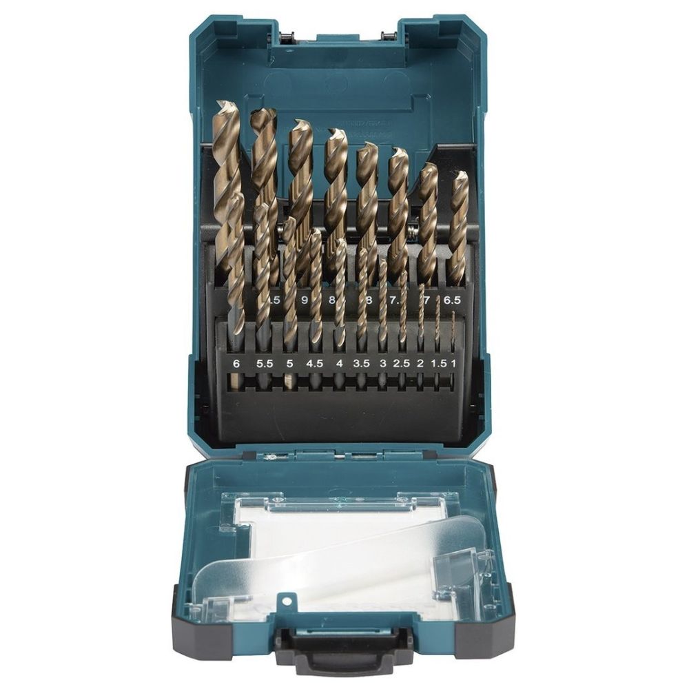Набор сверл по металлу Makita, HSS-Сo, 1-10 мм, 19 шт., D-67561