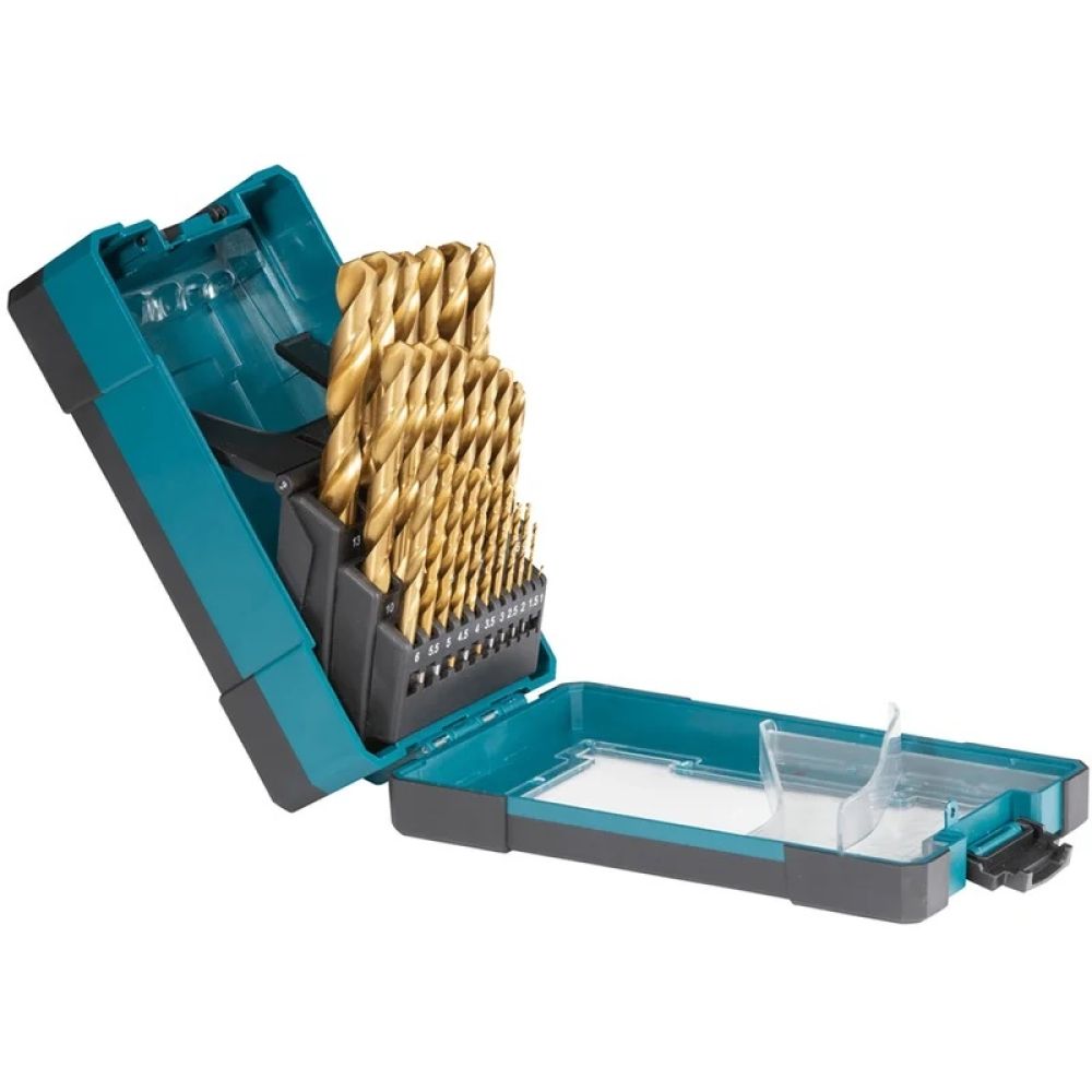 Набор сверл по металлу Makita, HSS-TiN Economy, 1-13 мм, 25 шт., D-72235