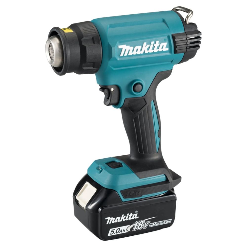 Аккумуляторный тепловой пистолет (фен) Makita LXT 18В, 1 режим, 550°, АКБ 5.0 Ач, З/У, кейс MakPac, DHG181RT1J