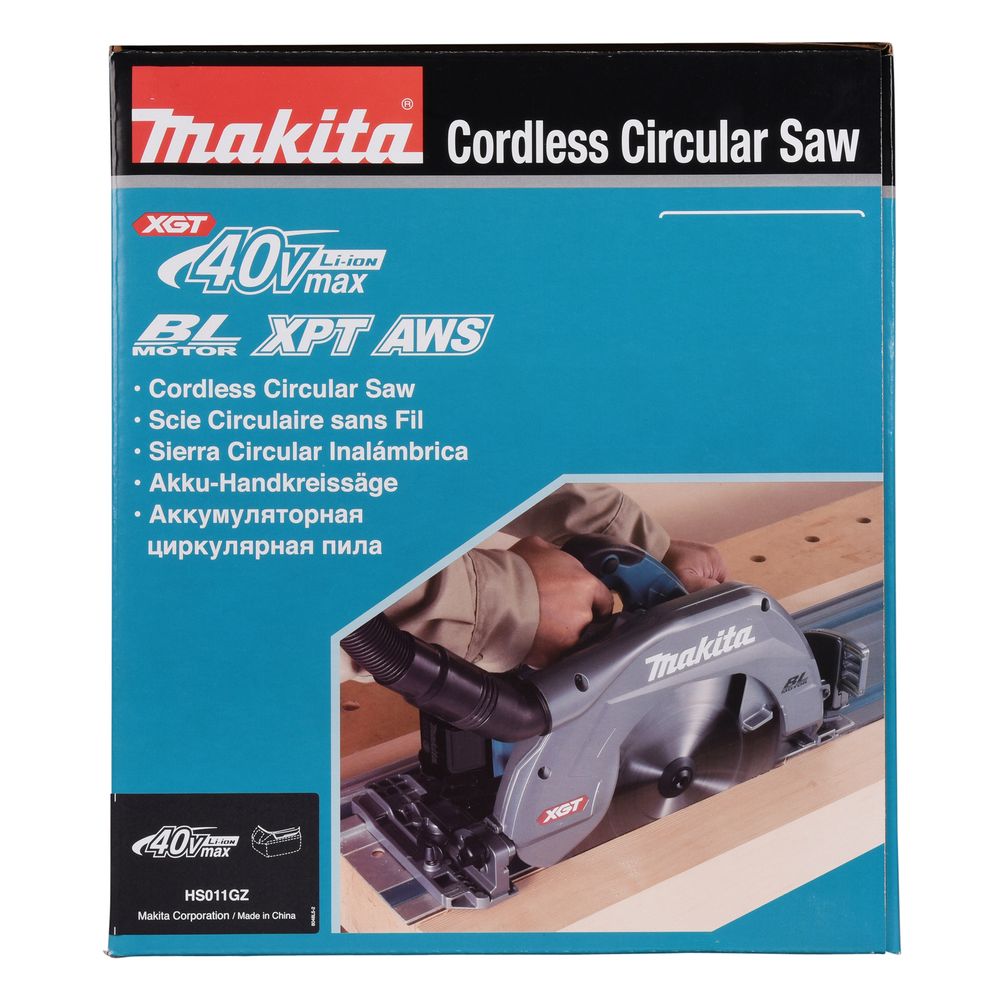 Набор Makita: 2 aккумуляторные дисковые пилы HS011GZ, 260 мм, 3500 об/мин + аккумулятор BL4040, 40 В, 4 Ач + быстрое зарядное устройство DC40RA, PT982
